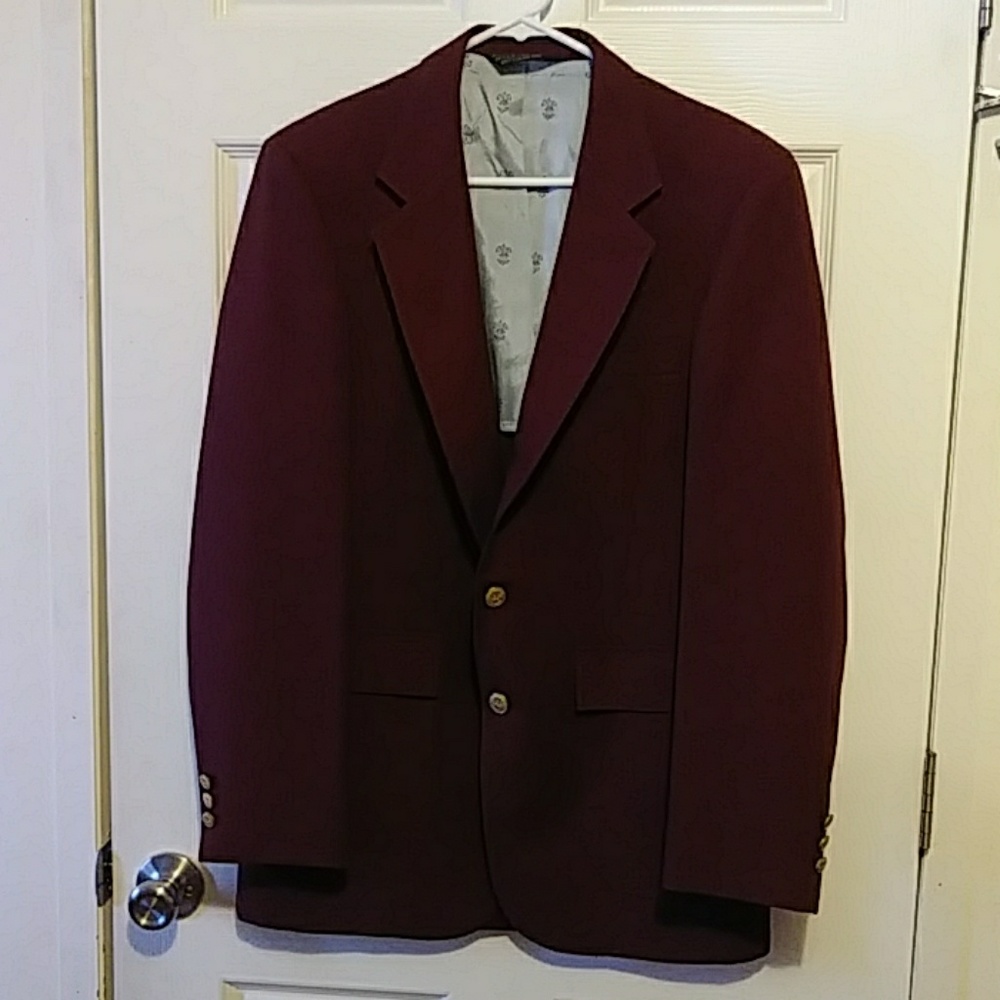 (Nwot)BURGUNDY SPORTS/LEISURE BLAZER